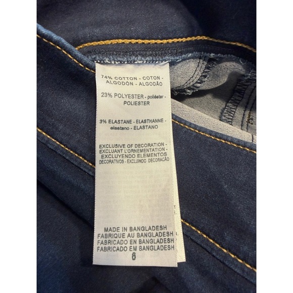 Denizen from Levi's Modern Pull-On Crop Jeans Dark Wash Stretch 12x30 - Picture 5 of 7